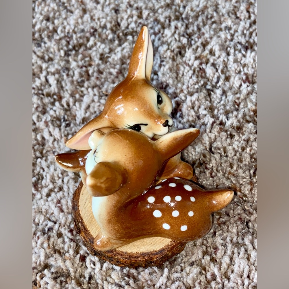 Two Vintage Sitting 🦌 Porcelain Knicks-Knacks Marked Japan- In Perfect Condition - Picture 7 of 16